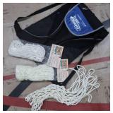 BAG OF SMALLER BALLS & SCORING NETS