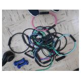 STRETCH EXCERSIZE WEIGHT BANDS/WORKOUT LOT