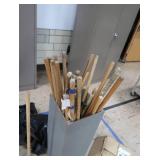 BRAND NEW IN BOX BROOMS & WOODEN STICKS