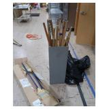 BRAND NEW IN BOX BROOMS & WOODEN STICKS