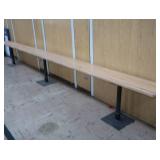 LONG WOODEN BENCH