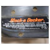 VINTAGE WOOD TOOL BOX + BLACK AND DECKER SANDER