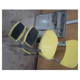 VINTAGE COSTCO STEP CHAIR AND A MIRROR