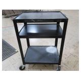 BLACK METAL "ROLLY" CART