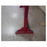 BIG 22 HOOK WOODEN SCHOOL COATRACK