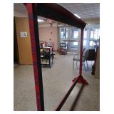 BIG 22 HOOK WOODEN SCHOOL COATRACK
