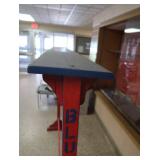 BIG 22 HOOK WOODEN SCHOOL COATRACK
