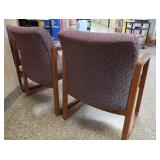 4 PLUSH OFFICE CHAIRS