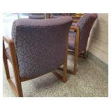 4 PLUSH OFFICE CHAIRS