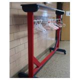 COAT RACK/MOVABLE CLOSET WITH HANGERS