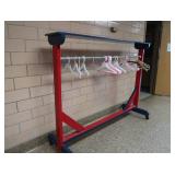COAT RACK/MOVABLE CLOSET WITH HANGERS