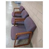 3 PLUSH OFFICE CHAIRS