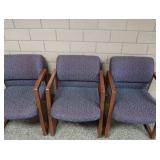 3 PLUSH OFFICE CHAIRS