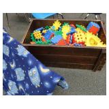 LARGE TRUNK FILLED WITH BUBBLE PUZZLE PEICES