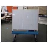 ROLLING 2 SIDED WHITE BOARD/EASIL