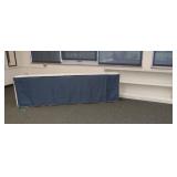 2 WHITE WOOD SHELVES