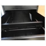 LARGE TALL 5 DRAWER BLACK FILE CABINET