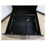 LARGE TALL 5 DRAWER BLACK FILE CABINET