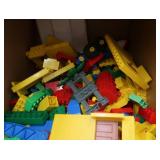 HUGE BOX OF BUILDING TOYS/LEGOS AND MORE