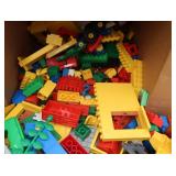 HUGE BOX OF BUILDING TOYS/LEGOS AND MORE