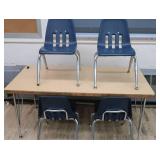NICE RECTANGULAR TABLE WITH 4 SMALL CHAIRS