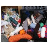 LARGE AMOUNT OF ARTS&CRAFTS YARD/STRING AND RIBBON