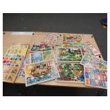LARGE LOT OF CUTE WOODEN PUZZLES