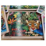 LARGE LOT OF CUTE WOODEN PUZZLES
