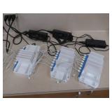 3 UNITEK  SMART PORT 10 PORT CHARGING STATIONS WITH 3 SWITCH ADAPTORS