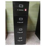 BLACK METAL FILE CABINET