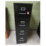 BLACK METAL FILE CABINET