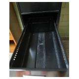 BLACK METAL FILE CABINET