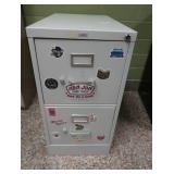 2 DRAWER  METAL FILING CABINET