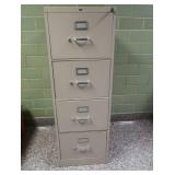 4 DRAWER METAL FILE CABINET