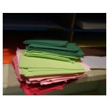Lot of construction paper