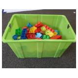 Big green tub of legos