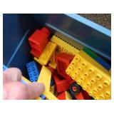 TWO CONTAINERS OF LEGOS