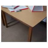 2 TABLES, 4 DRY ERASE BOARDS THAT STAND