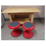 2 FUN WOBBLE CHAIRS & TABLE