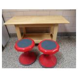2 FUN WOBBLE CHAIRS & TABLE