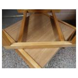 2 SQUARE WOODEN TABLES