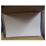 RECTANGULAR TABLE AND BLUE METAL RACK