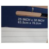 2 SIDED METAL ART EASIL WITH HOOKS & PAPER