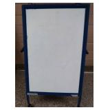 RED AND BLUE WHITE BOARD EASIL