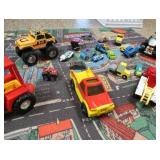 CUTE KIDS RACETRACK RUG &TOYS
