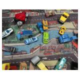 CUTE KIDS RACETRACK RUG &TOYS