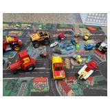 CUTE KIDS RACETRACK RUG &TOYS