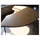 OVERSIZED HEAVY KIDNEY SHAPED TABLE