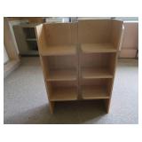 2 SOLID OAK SHELF DIVIDERS