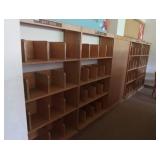 16 WOODEN BOOK DIVIDERS/SHELVES